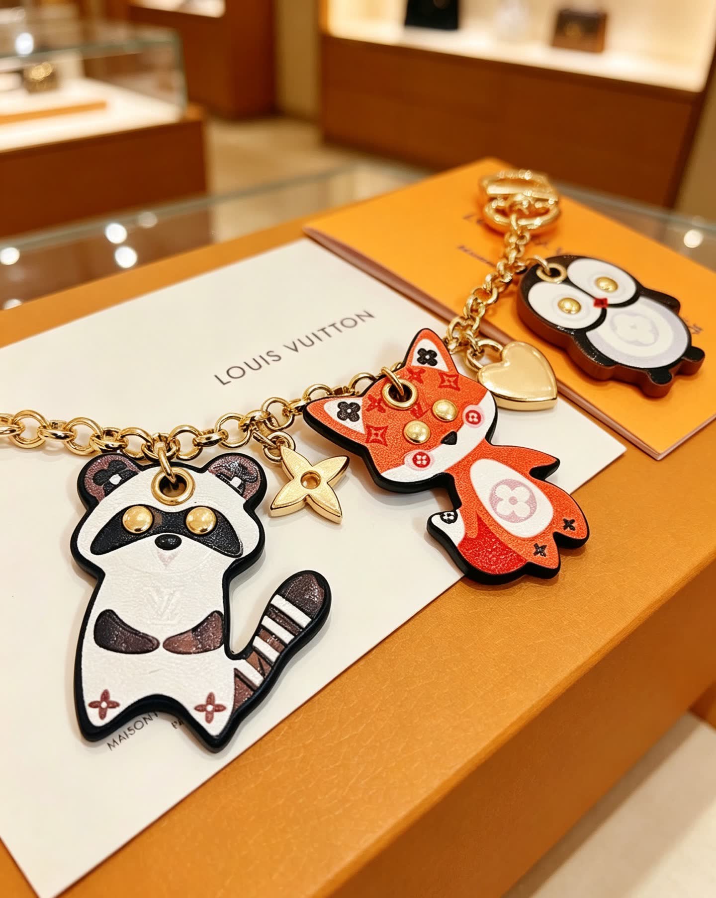 Louis Vuitton Animal Charm Keychain